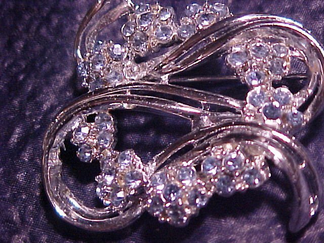 Sparkling Ice Blue Rhinestone Pin