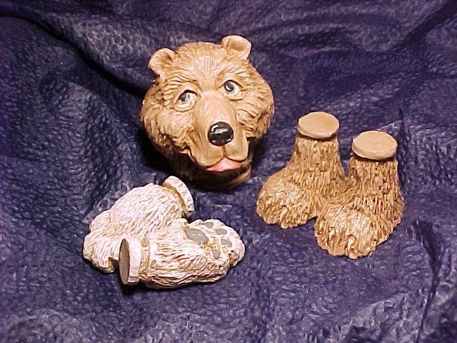 Awesome BEAR Doll Head & Paw Crafting Parts