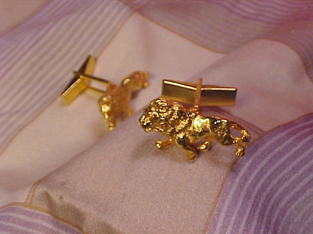 Roaring Lions Lion Cufflinks Cuff Link Set ~ Free Shipping