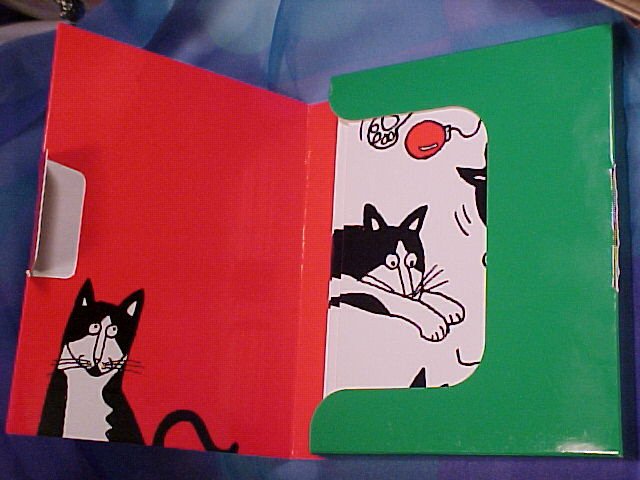 NEW Peaceable Kingdom Press " Holiday Fun " Cat Christmas Cards