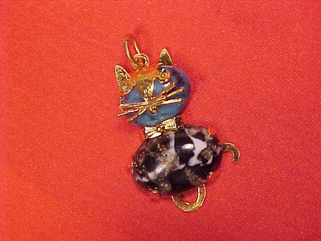 Cat Kitten Gold Charm Pendant Necklace - FREE SHIPPING