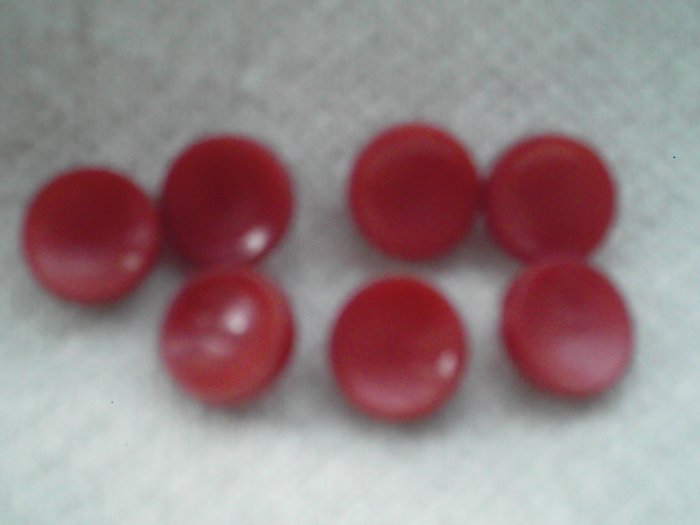 lot of vintage red buttons