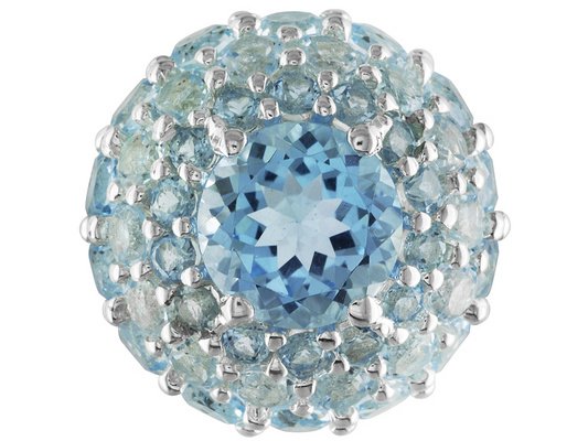 Sterling Silver 13.13ctw Sky Blue Topaz Pendant