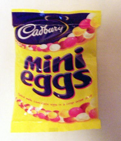 Cadbury's Mini Eggs, Easter, 100g Chocolate filling, UK