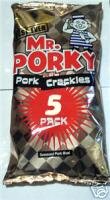 Pork scratchings, Mr. Porky 5 pack 120g UK favourite