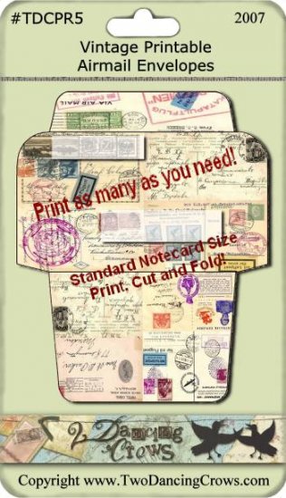 Airmail Envelope Printable