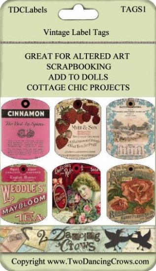 Antique Vintage Label Tags Printable
