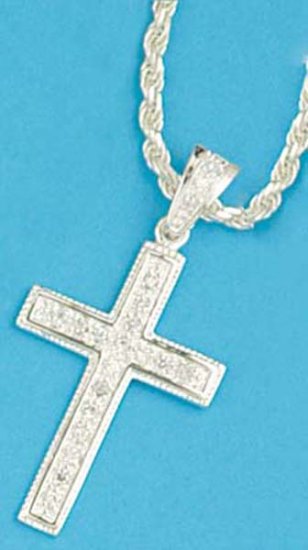 Mens Silver Cross