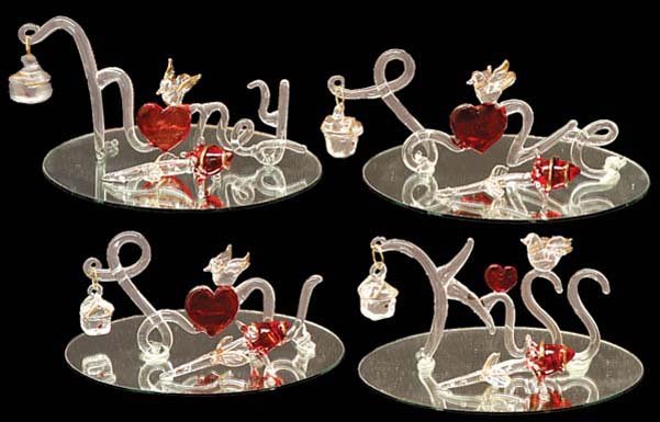 Glass Fig 4pc Set