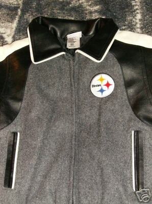 Steelers Simulated Leather Jacket Toddler 3T NWOT Pittsburgh