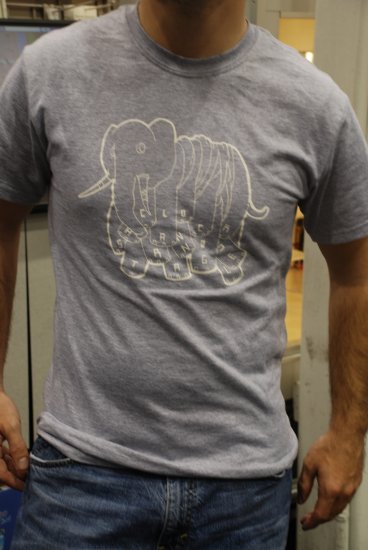 Grey Elephant T- Clock Hand Strangle