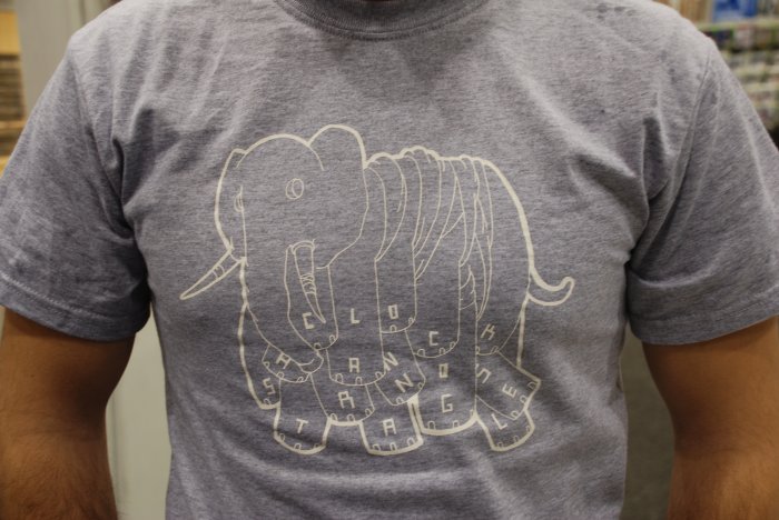 Grey Elephant T- Clock Hand Strangle