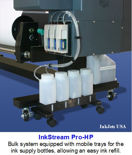 Solvents Ink System For the HP Designjet 9000s & 10000 & Seiko Colorpainter 64S, 100S Printers
