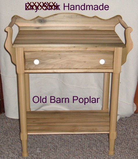 Wash Stand Handmade 100 year + Poplar