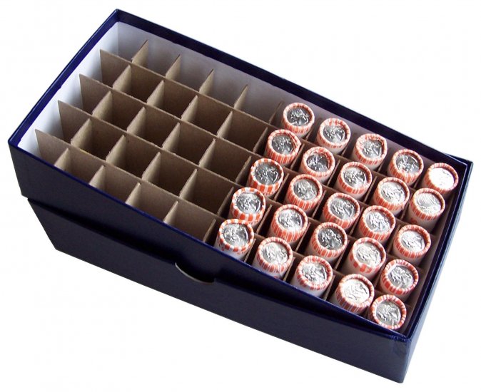 Roll Storage Box for Quarters