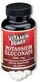 Potassium Gluconate 500 mg 250 Tablets 628U