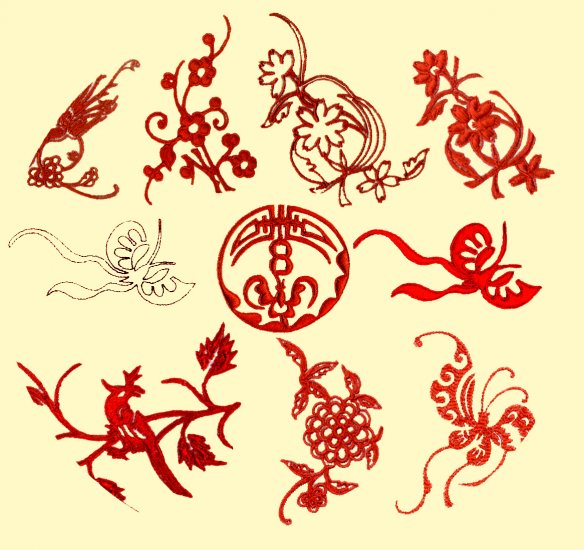 *** Machine Embroidery Chinese Folk Art Designs***