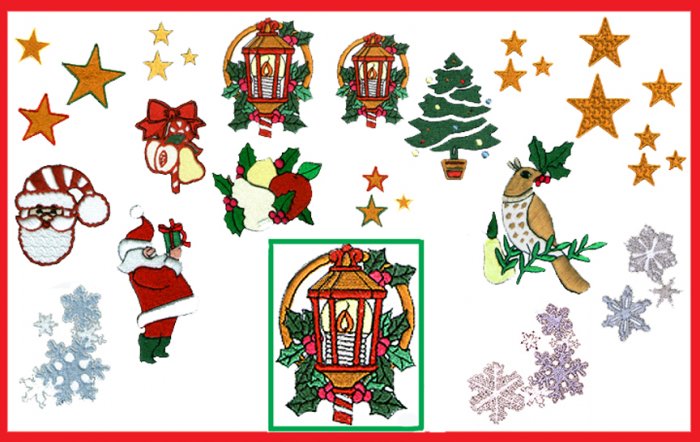 Machine Embroidery Designs CHRISTMAS Set #2