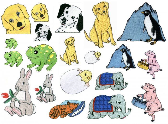 Machine Embroidery Designs CUTE ANIMALS