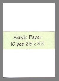 Montval Acrylic Paper precut blank art cards