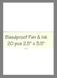 Bleedproof Paper precut blank art cards