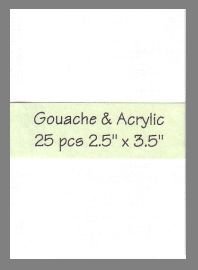 Gouache & Acrylic Paper preprimed precut blank art cards