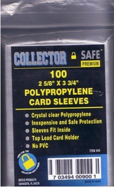 Polypropylene 'Penny' Card Sleeves soft clear