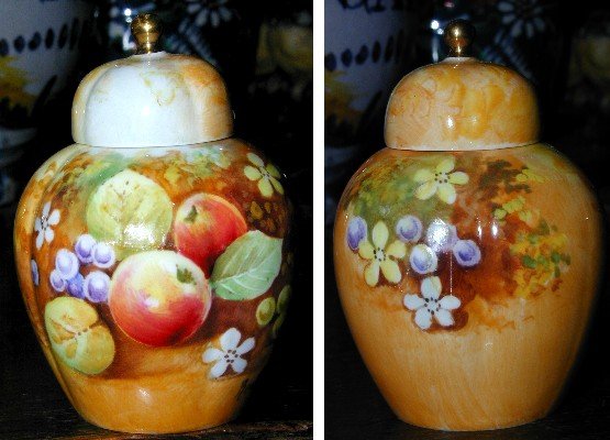 Miniature 2 1/2 inches Caverswall Tea Caddy