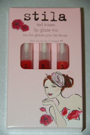 Stila Red Kisses Lip Glaze Trio ~ BRAND NEW ~