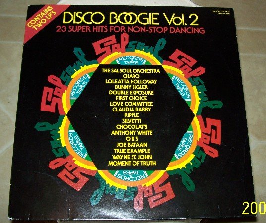 DISCO BOOGIE VOL 2 SALSOUL 1978 Vintage Vinyl ALBUM VERY RARE