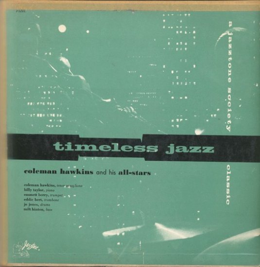 Coleman Hawkins and his Allstars Timeless Jazz 1955 Mono Rare Vintage Vinyl