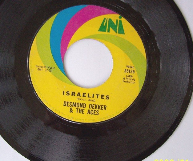 DESMOND DEKKER and the ACES Isrealites 45 rpm Rare Vintage Vinyl Reggae