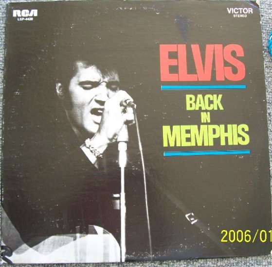 Elvis Presley Back In Memphis Vinyl LP Lsp4429 1970