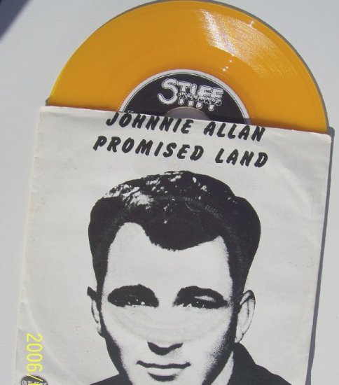 JOHNNIE ALLAN Promised Land 45rpm with sleeve Yellow Vinyl Rare