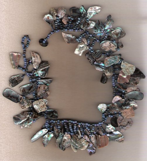 Abalone Shell Handcrafted 16 1/2 inch Choker