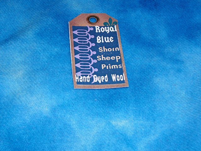 Royal Blue~SHIPS FREE IN US~Hand Dyed Rug Hooking Wool~Shorn Sheep~Fat Quarter Yard