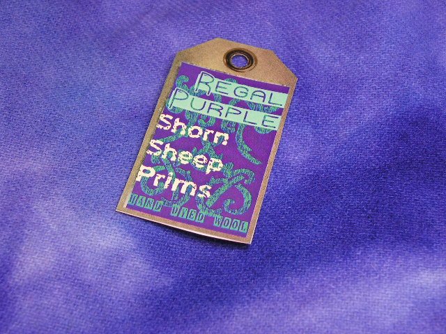 Hand Dyed Rug Hooking Lanolin Wool~REGAL PURPLE~Shorn Sheep~Fat Quarter Yard~FREE US SHIP