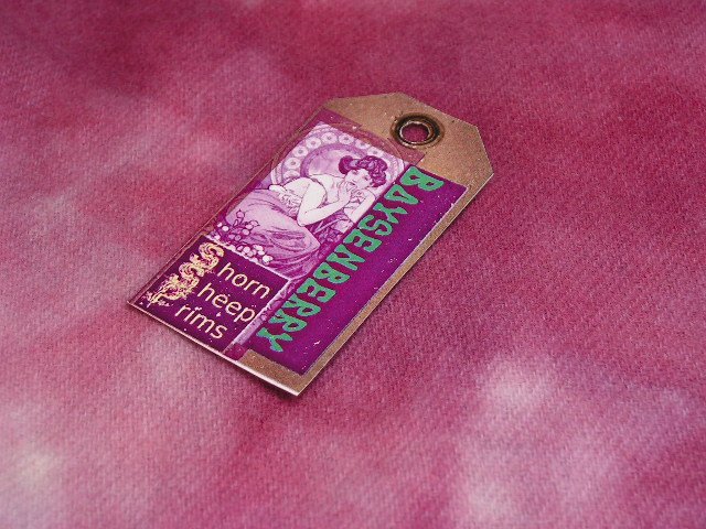 Hand Dyed Rug Hooking Wool w/Lanolin~BOYSENBERRY~Shorn Sheep~Fat Quarter~FREE US SHIP