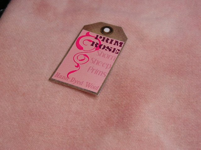 Hand Dyed Rug Hooking Wool w/Lanolin~PRIM ROSE~Shorn Sheep~Fat Quarter~FREE US SHIP