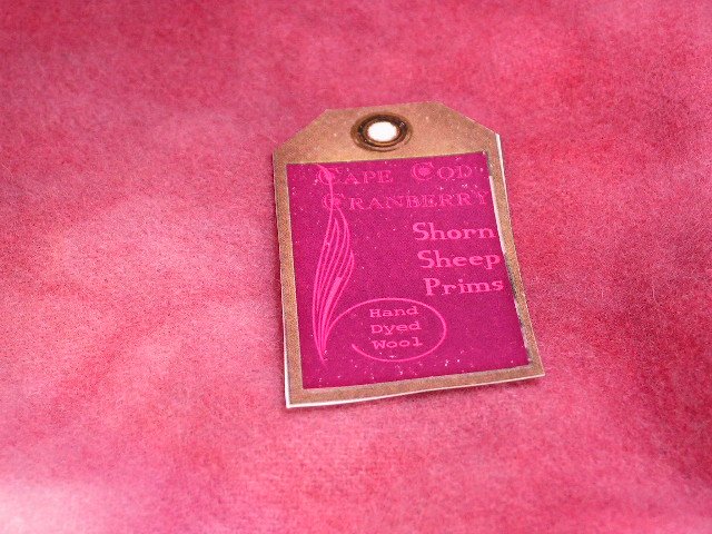 CAPE COD CRANBERRY - Hand Dyed Lanolin Wool - Rug Hook, Quilt, Penny Rug - Shorn Sheep - 1/4 YD