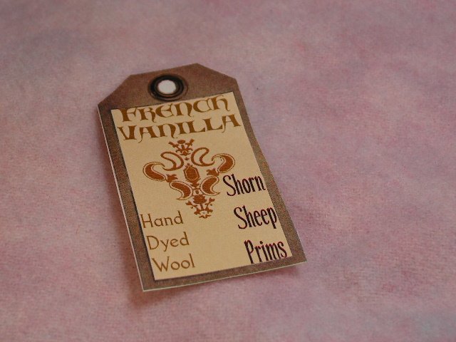 FRENCH VANILLA - Hand Dyed Lanolin Wool - Rug Hook, Penny Rug - Shorn Sheep - Free US Ship - 1/4 YD