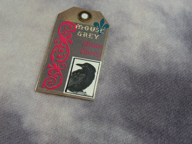 MOUSE GREY - Hand Dyed Rug Hooking Wool - Shorn Sheep Prims - Free US ship