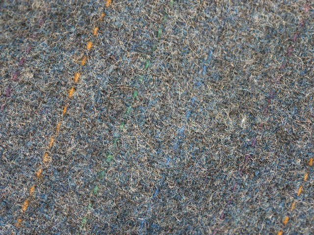 TWEED NO.1 - 100% wool fabric - Med. Grey with stripes - off the bolt - 5 yards - Shorn Sheep Wools