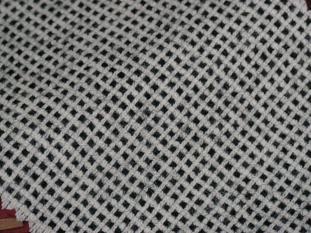 TWEED NO.15 - 100% wool fabric - BLACK/WHITE CHECK Tweed - 5 yards - Shorn Sheep Wools