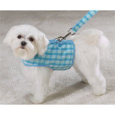 East Side Collection Madras Plaid Harness Vests