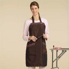 Top Performance Pawprint Trim Grooming Aprons #TP878