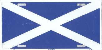 St Andrew's Cross License Plate