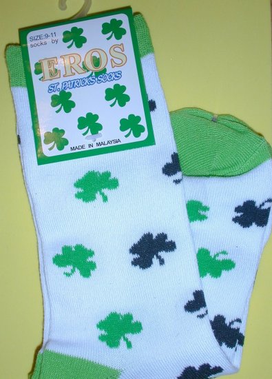 Saint Patrick's Day Socks, Women's size 9-11