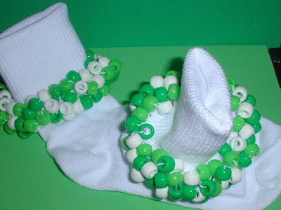 Girls Custom Beaded Crocheted Socks-Ladies Sizes Available
