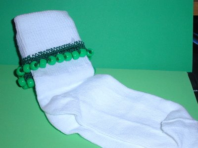Girls Custom Beaded Crocheted Socks-Ladies Sizes Available